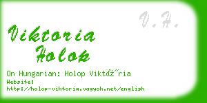 viktoria holop business card